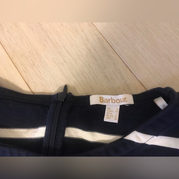 Barbour Oyster Stripe Cotton Knit Dress - Picture 6 of 9